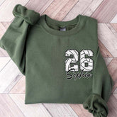 Custom Volleyball Number Sweatshirt