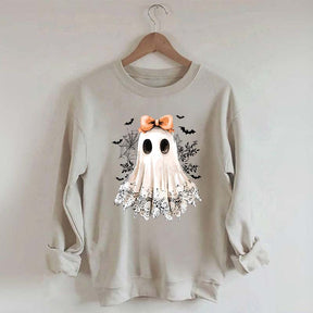 Halloween Lace Ghost Boo Sweatshirt