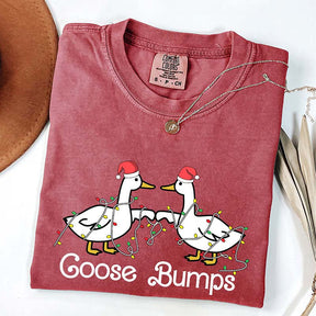 Goose Fist Bumps Santa T-Shirt