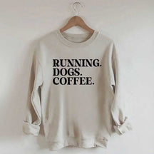 Running Dogs and Coffee Sweatshirt