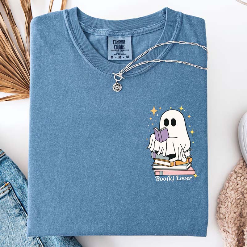 Cute Spooky Boo(k) Lover Readers T-Shirt