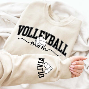 Personalize Volleyball Name On Sleeve Sweatshirt