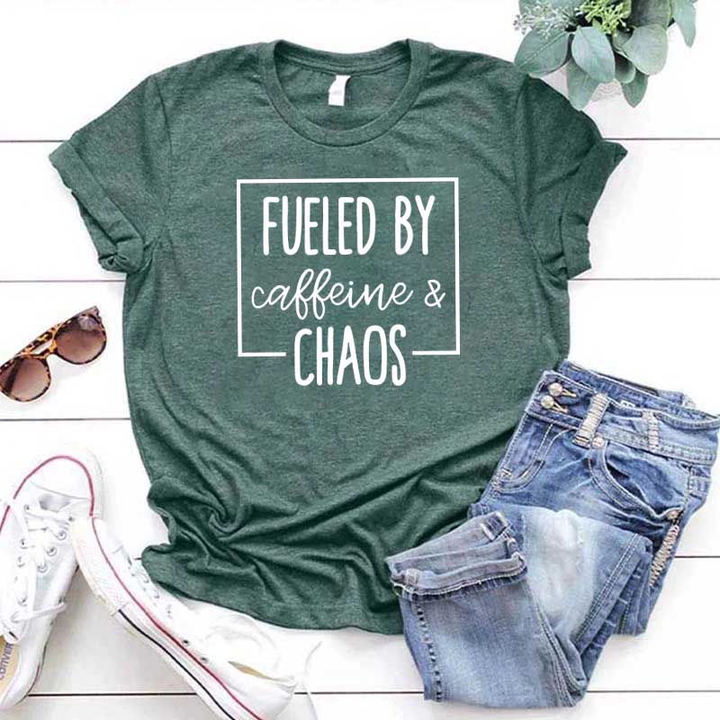 Fueled By Caffeine And Chaos T-Shirt