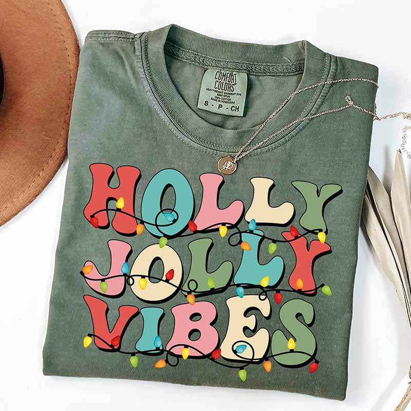 Holly Jolly Christmas Holiday T-Shirt