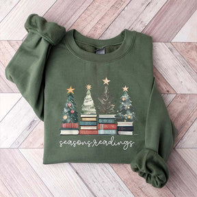 Seasons Readings Book Tree Sweatshirt