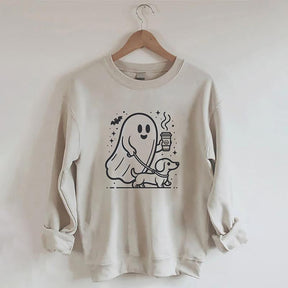 Halloween Ghost Dog Sweatshirt