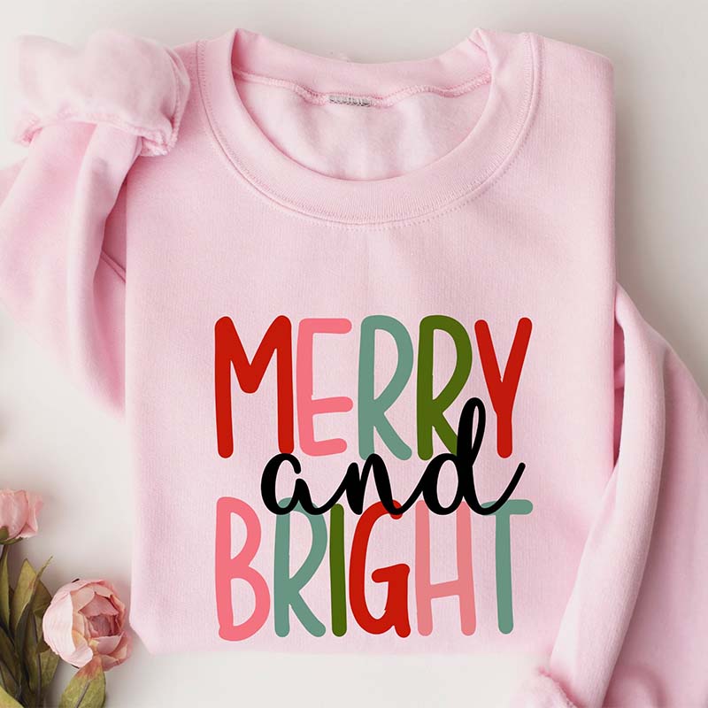 Family  Merry and Bright Sweatshirt