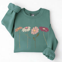 Vintage Floral Boho Wildflower Cottagecore Sweatshirt
