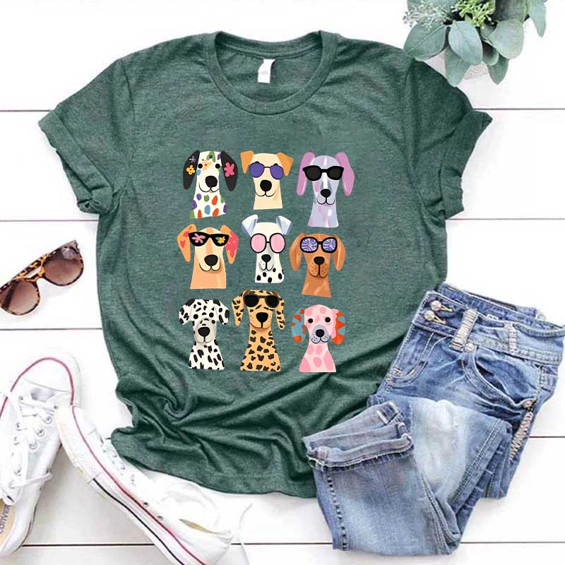 Cute Dog Puppy Graphic T-Shirt