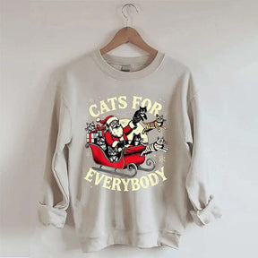 Christmas Cats For Everybody Sweatshirt