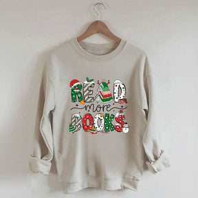 Christmas Reading Book Sweatshirt