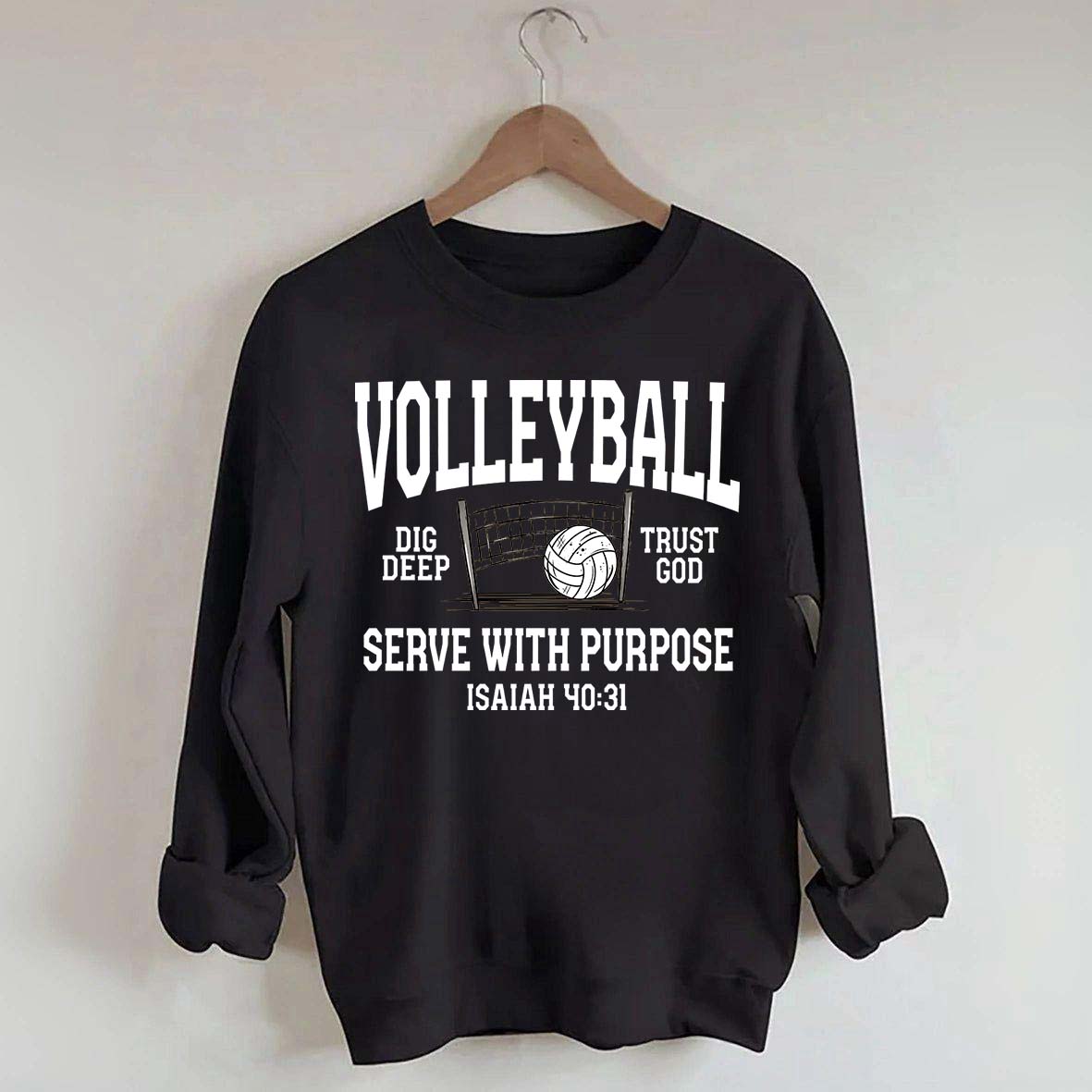 Volleyball Serve with Purpose Coach Sweatshirt