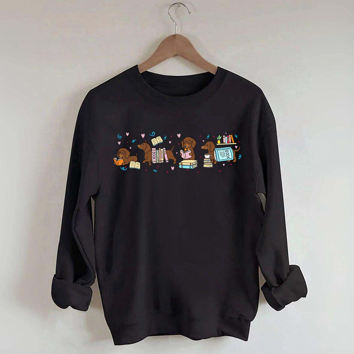 Dachshund Book Lover Sweatshirt