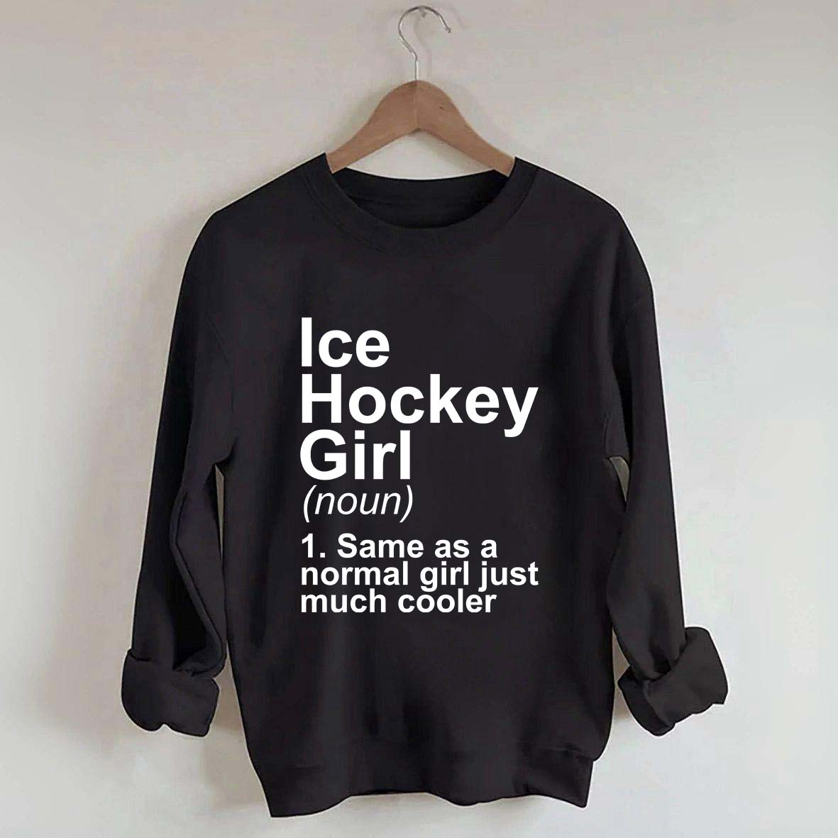 Ice Hockey Girl Sassy Sport Sweatshirt