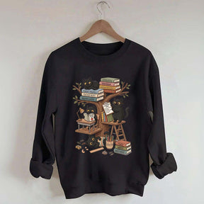 First Day Of School Black Cat Teacher Sweatshirt