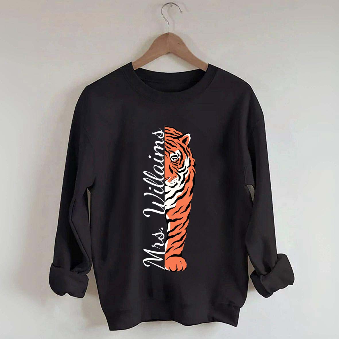 Personalized Tigers School Spirit Sweatshirt
