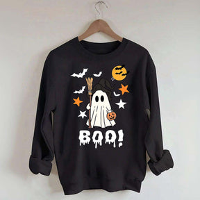 Halloween Boo Ghost Spooky Fall Sweatshirt
