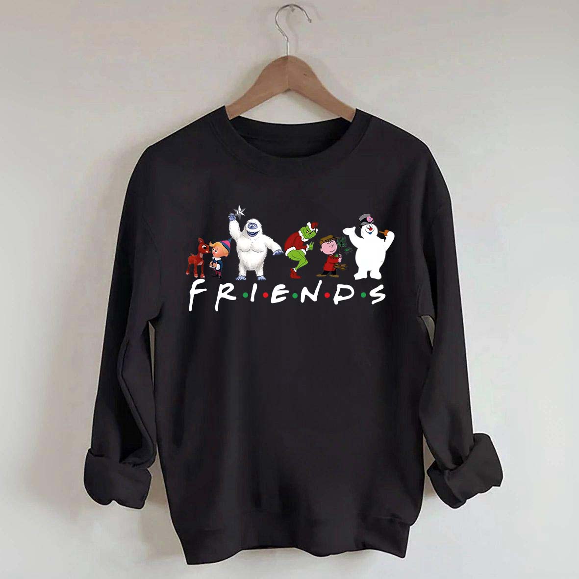 Cute Cartoon Christmas Friends Sweatshirt