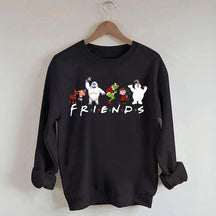 Cute Cartoon Christmas Friends Sweatshirt