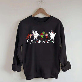 Cute Cartoon Christmas Friends Sweatshirt