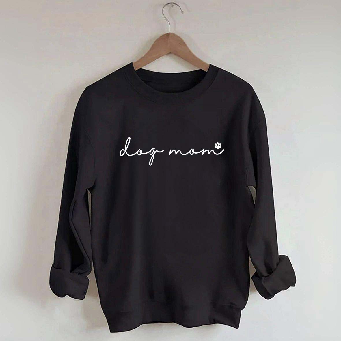 Dog Mom Paw Womens Sweatshirt