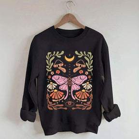 Luna Moth Floral Sweatshirt