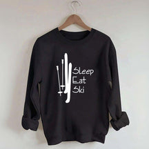 Sleep Eat Ski Sweatshirt