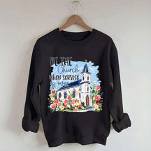 Be The Church Hand Drawn Religious Sweatshirt