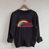 Teacher Reading Rainbow Sweatshirt