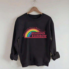 Teacher Reading Rainbow Sweatshirt