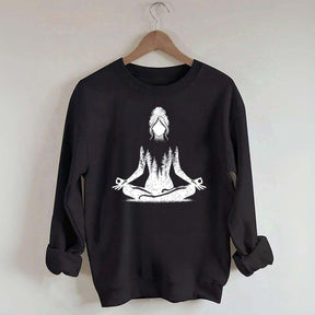 Yoga Pose Forest Sweatshirt