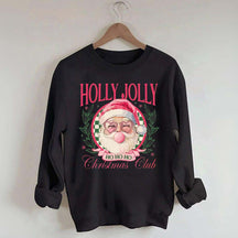 Pink Holly Jolly Christmas Club Sweatshirt