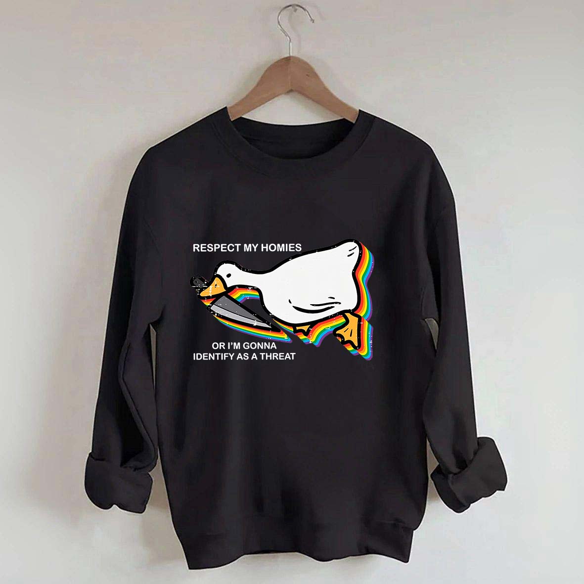 Silly Goose Ally Pride Queer Rights Ally Sweatshirt