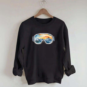 Ski Goggles Watercolor Sweatshirt