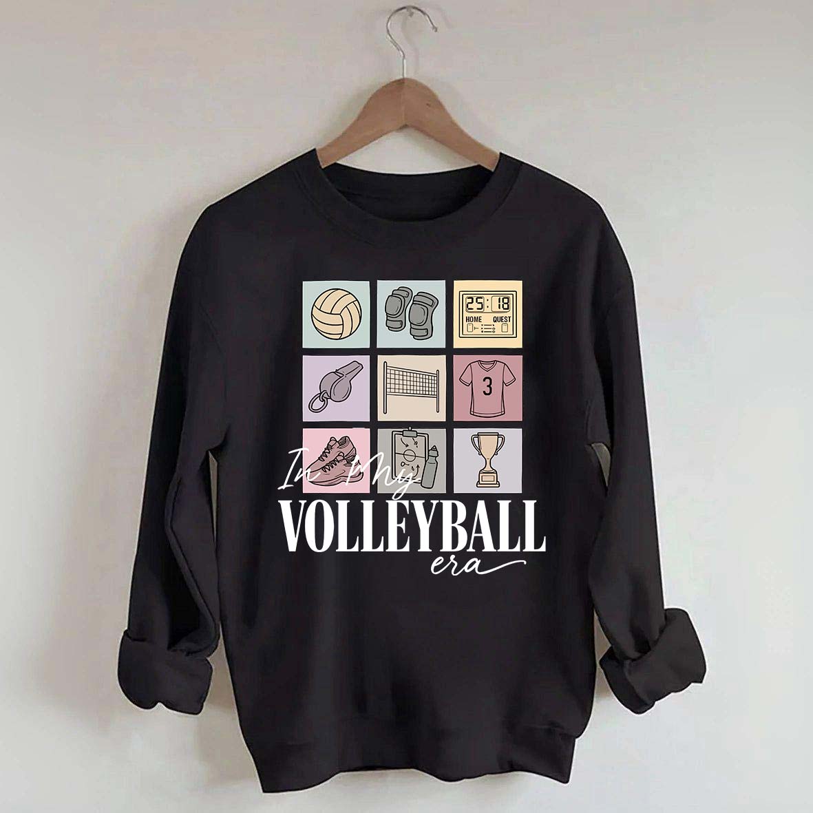 Just A Day In A Life With A Volleyball Girly Sweatshirt