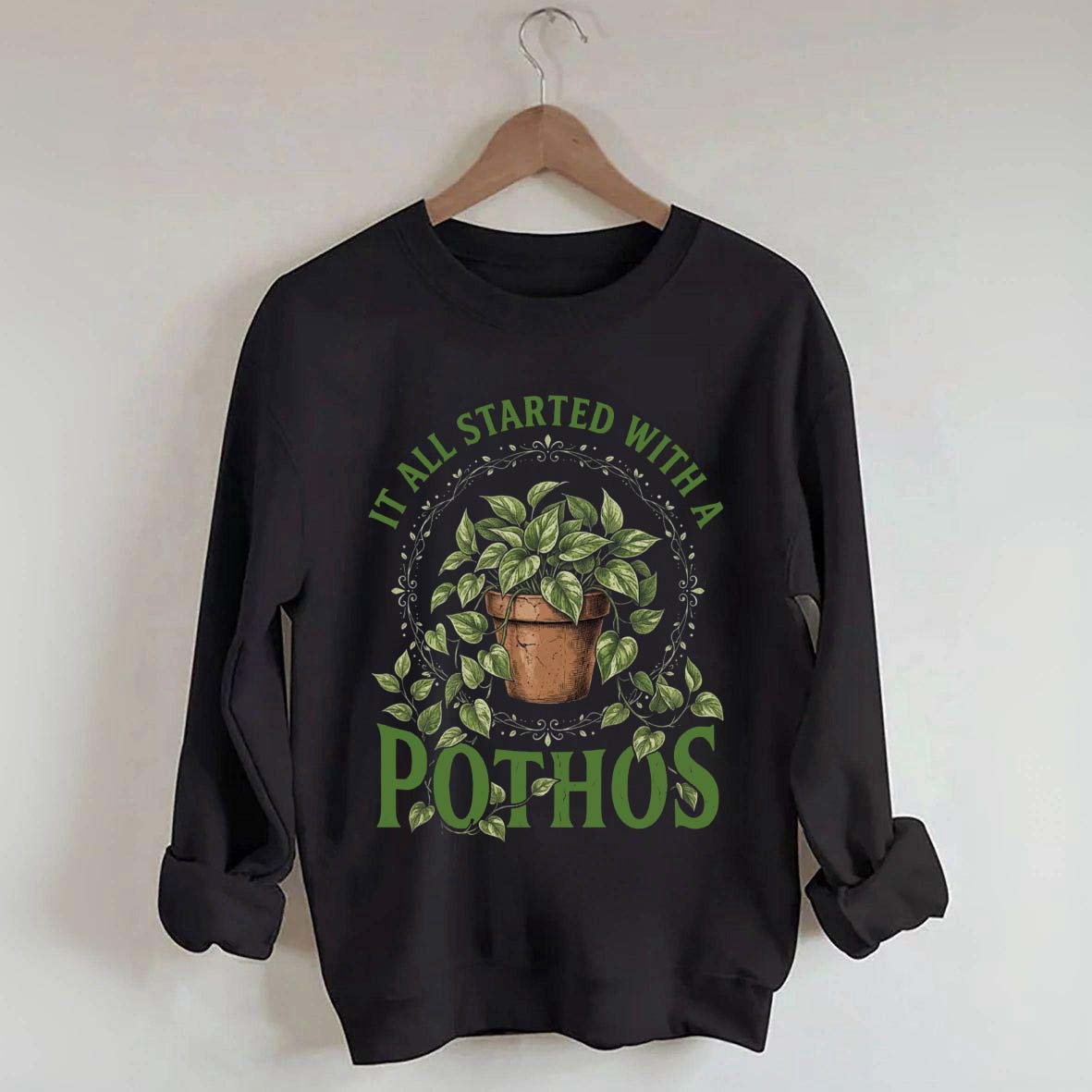 Cute Indoor Plant Pothos Sweatshirt