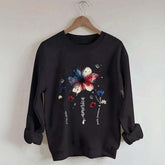 USA 250th Anniversary Floral Sweatshirt