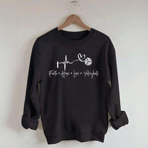 Faith Hop Love Vollyball Sweatshirt