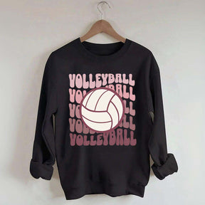 Retro Groovy VolleyBall Player Sweatshirt