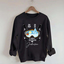 Custom Family Ski Vacation Sweatshirt