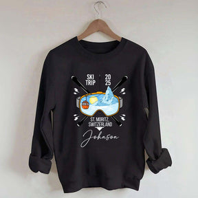 Custom Family Ski Vacation Sweatshirt