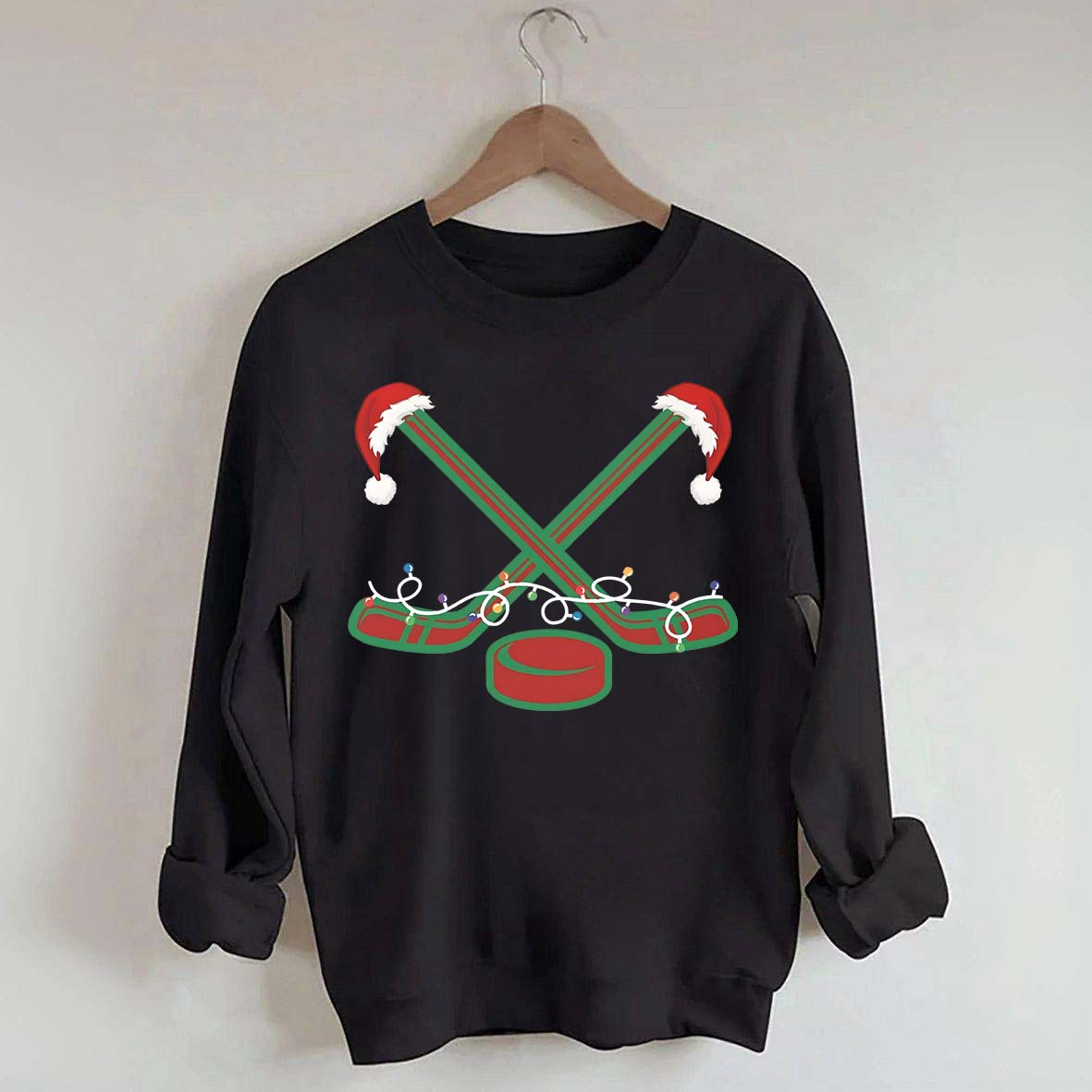 Christmas Ice Hockey Xmas Sport Sweatshirt