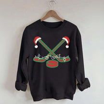Christmas Ice Hockey Xmas Sport Sweatshirt