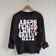 ABCs I Love You Valentines Sweatshirt