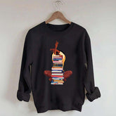 Black Woman With Books Sweatshirt