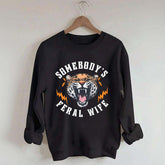 Trendy Feral Wife Leopard Sweatshirt