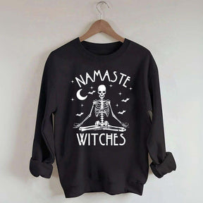 Namaste Witches Skeleton Yoga Sweatshirt