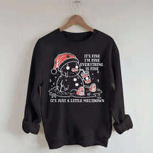 Funny Christmas Mental Health Sweatshirt