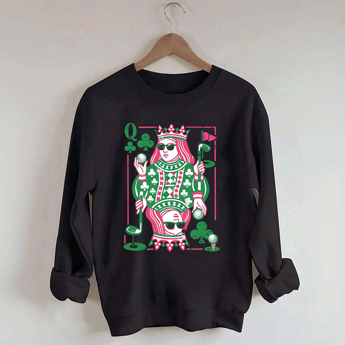 Queen of Clubs Golf Sweatshirt