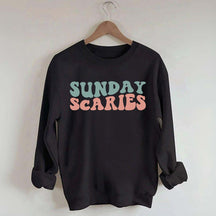 Retro Christmas Sunday Scaries Sweatshirt